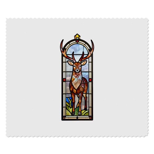 Stained glass stag - 'stained, stag'