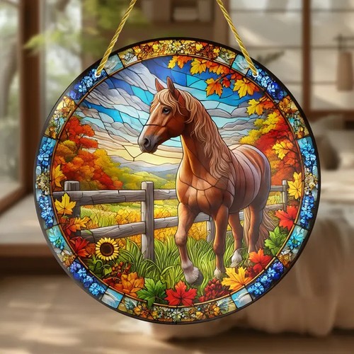Brown horse suncatcher - horse,