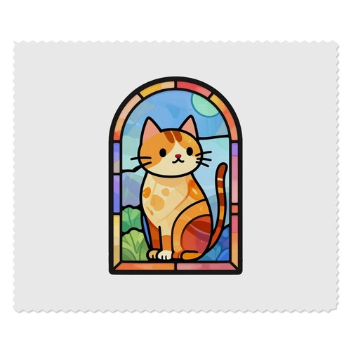 Stained glass cat - x, 'stained