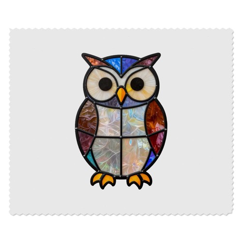 Stained glass owl lens - 2,