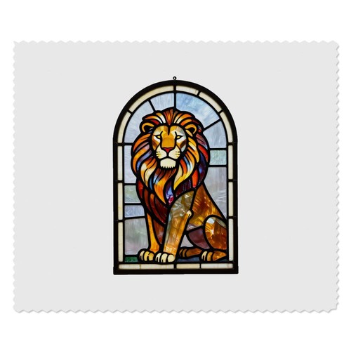 Stained glass lion lens - 'stained, lion'