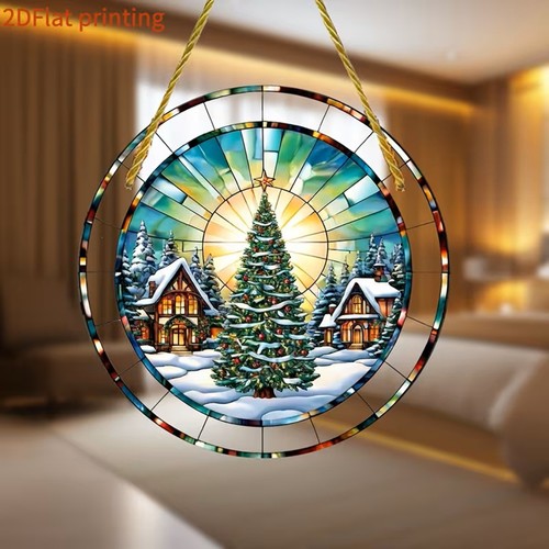 Christmas tree suncatcher - tree,