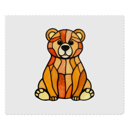 Stained glass bear lens - 2, x