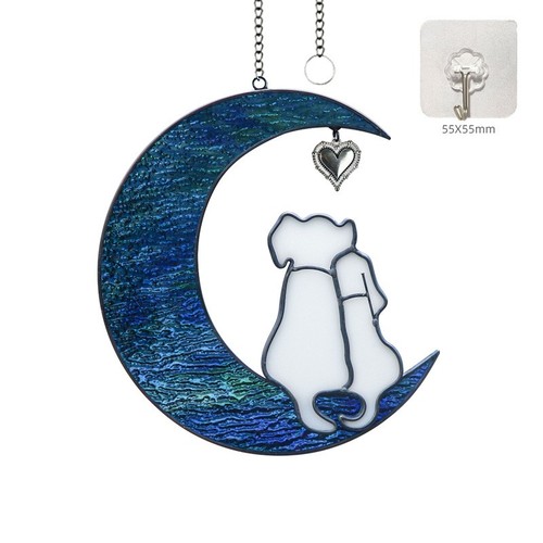 Stained glass dog - dog, suncatcher