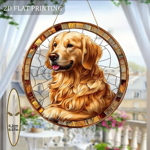 Golden retriever suncatcher - retriever,