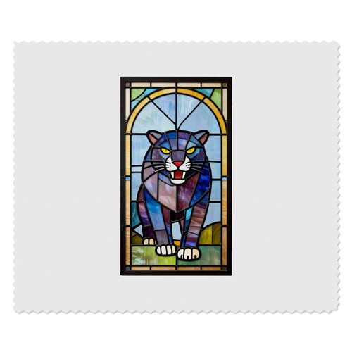Stained glass panther - x, panther'