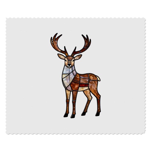 Stained glass stag - x, stag'