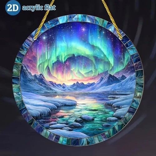 Rainbow suncatcher stained - rainbow,