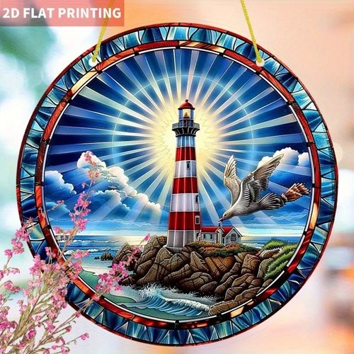 Lighthouse suncatcher acrylic - lighthouse,
