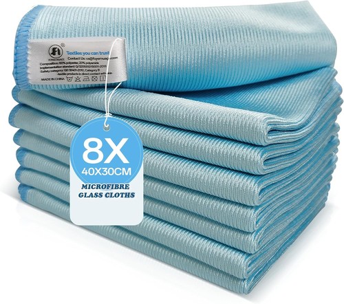 8pcs microfibre glass cleaning - microfibre,