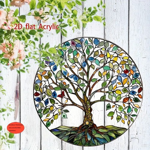 Tree life suncatcher window - of,