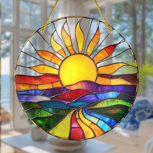 Sun multicolour suncatcher - multicolour,