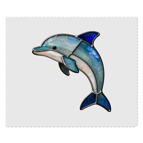 Stained glass dolphin - 'stained, dolphin'