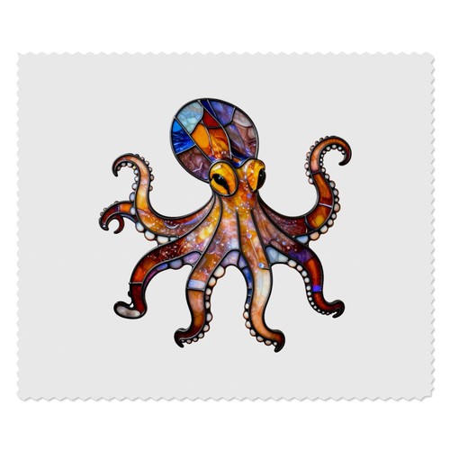 Stained glass octopus - x,