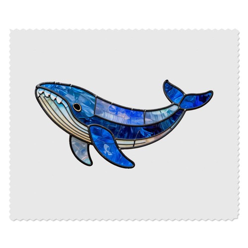 Stained glass whale lens - 2,