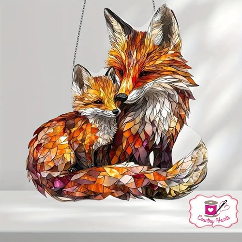 Fox cub suncatcher - cub,
